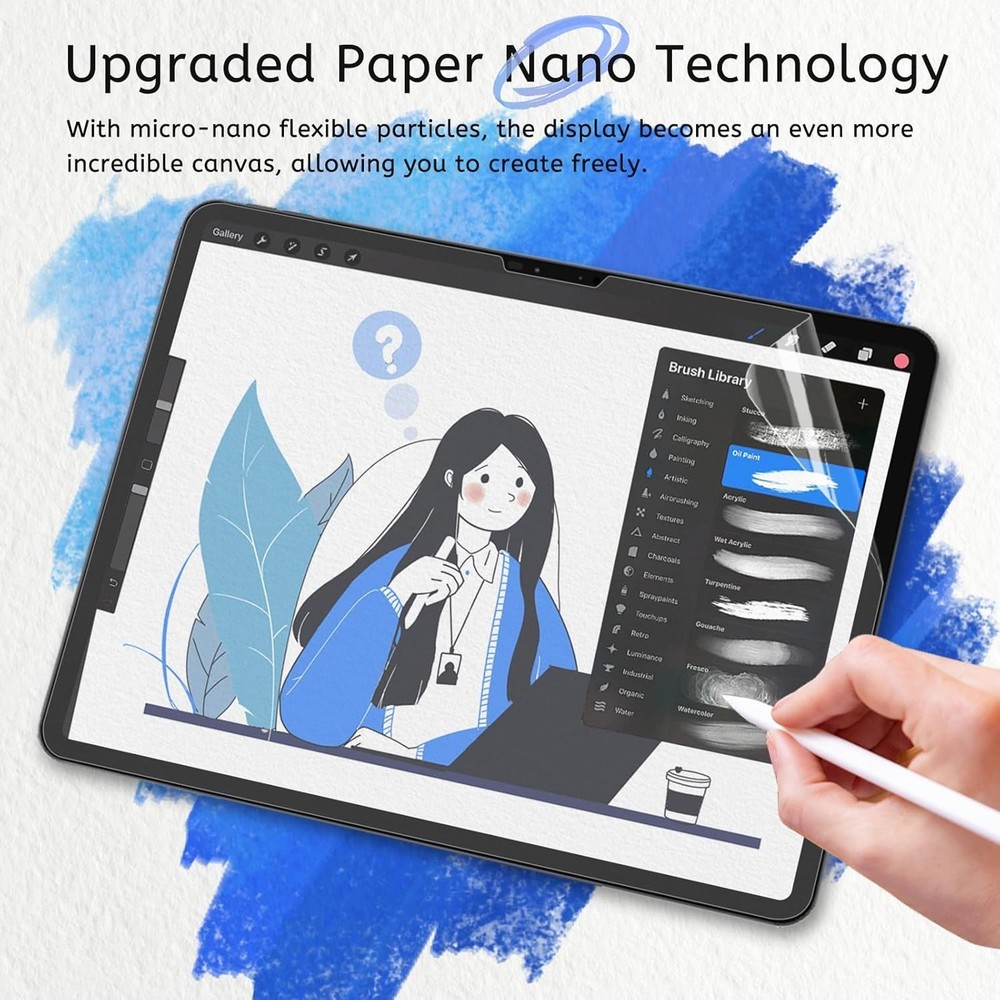 MOBDIK 2 Pack Paperfeel Screen Protector Compatible with iPad Pro 11 & More