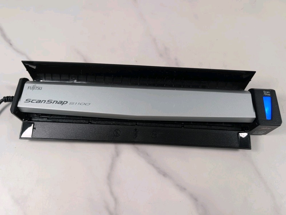Fujitsu ScanSnap S1100 Portable Document Scanner & USB Cable Tested