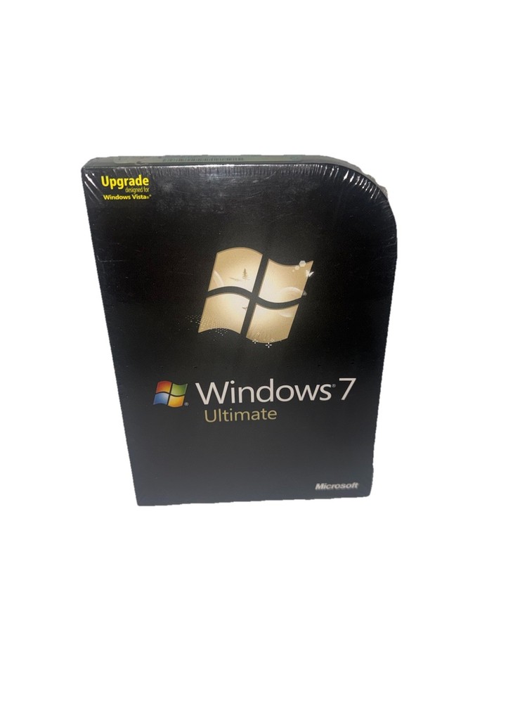 Microsoft Windows 7 Ultimate 32/64 Bit DVD -Full Retail Version -New sealed Box