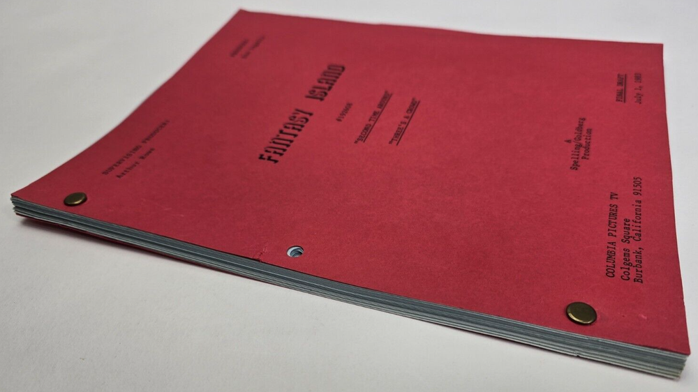 FANTASY ISLAND / 1983 TV Script, "Second Time Around/Three's a Crowd"