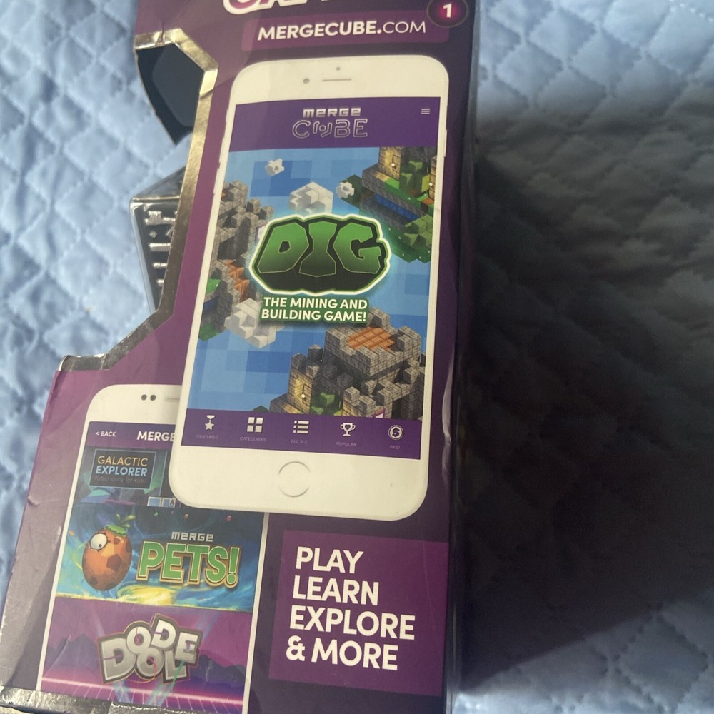 Merge Cube / Hold Holograms in Your Hand Virtual Toy for IOS & Android Devices
