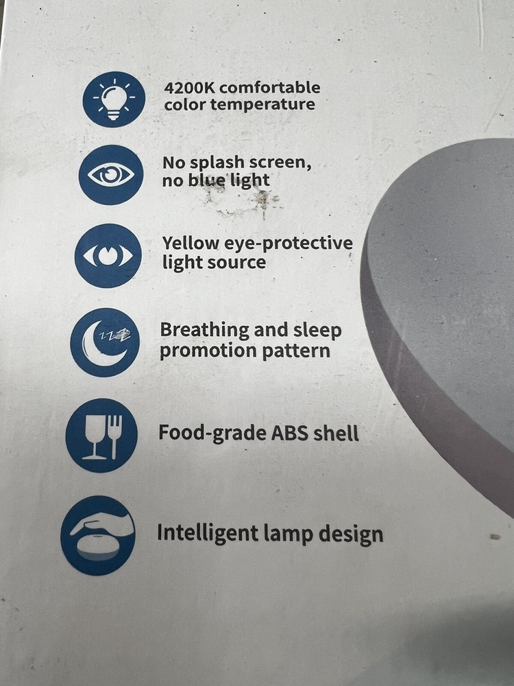 4200k Smart Lamp Breathing & Sleep Promotion Pattern ABS Shell 2600mah / X