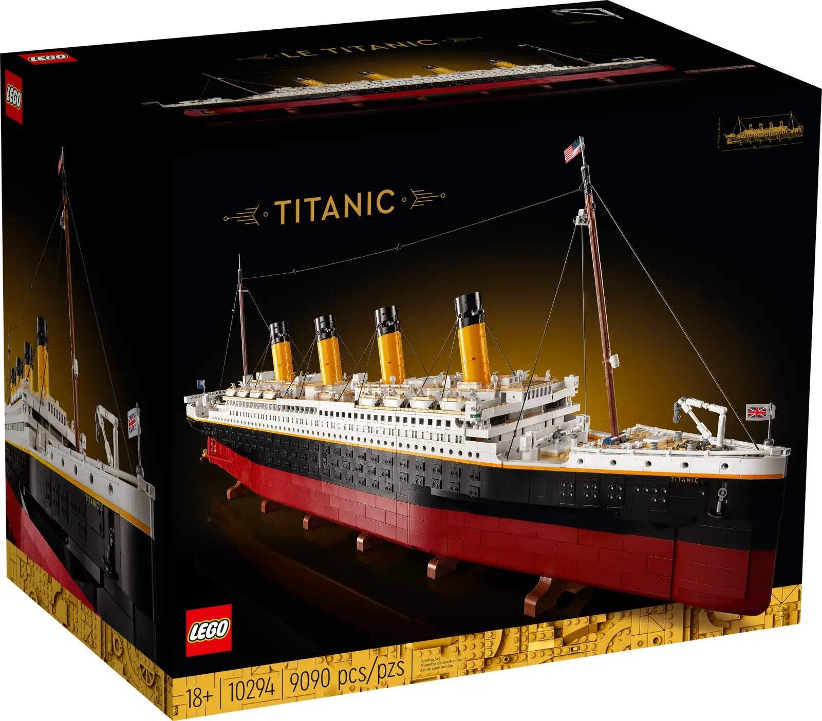 LEGO Icons: The Titanic (10294) New ORIGINAL SEALED Box-9090 Pcs - Ready to Ship