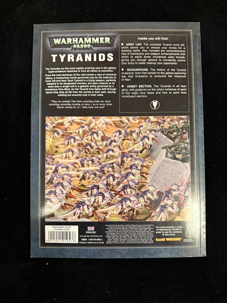Games Workshop Warhammer 40k Tyranids Codex Lot B Rulebook 4th Edition