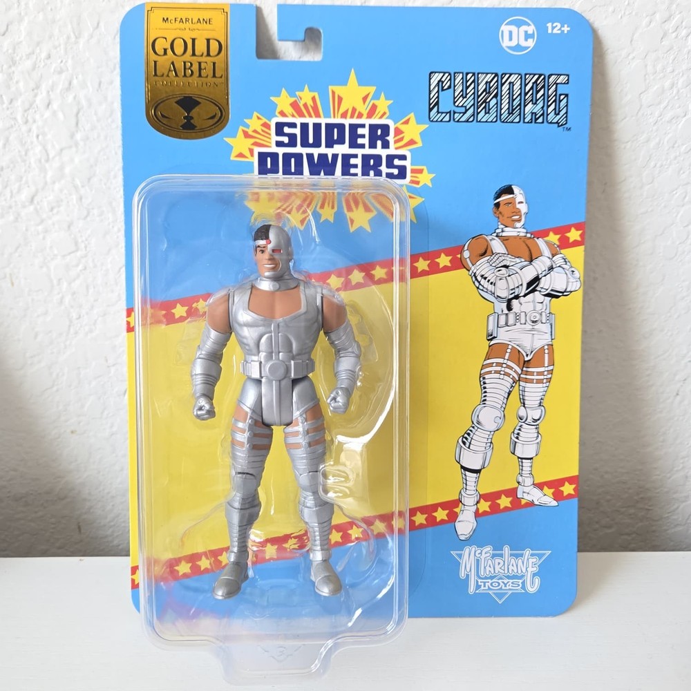 McFarlane Toys DC Super Powers CYBORG and DEADMAN Gold Label bundle