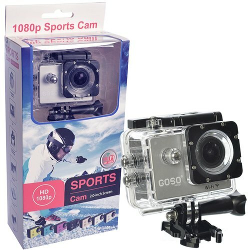NEW 1080p Action Camera Bundle w/ Waterproof Case (30m)