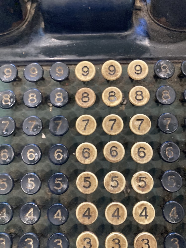 Antique Burroughs Hand Cramked Adding Machine