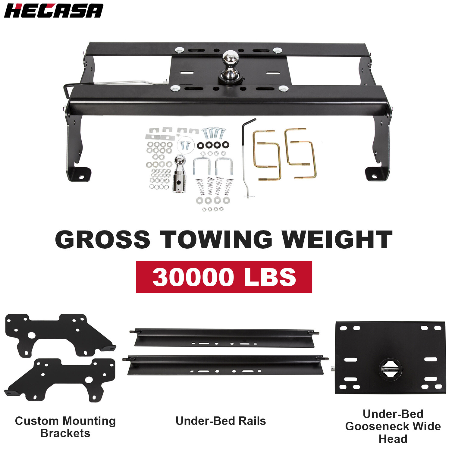 Underbed Gooseneck Trailer Hitch W/Bracket For Dodge Ram 1500 2500 3500HD 03-12