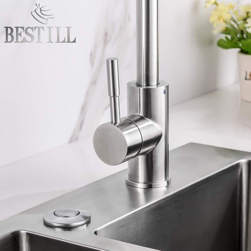 Garbage Disposal Air Switch Kit with Solid Brass Cover - Easy Setup