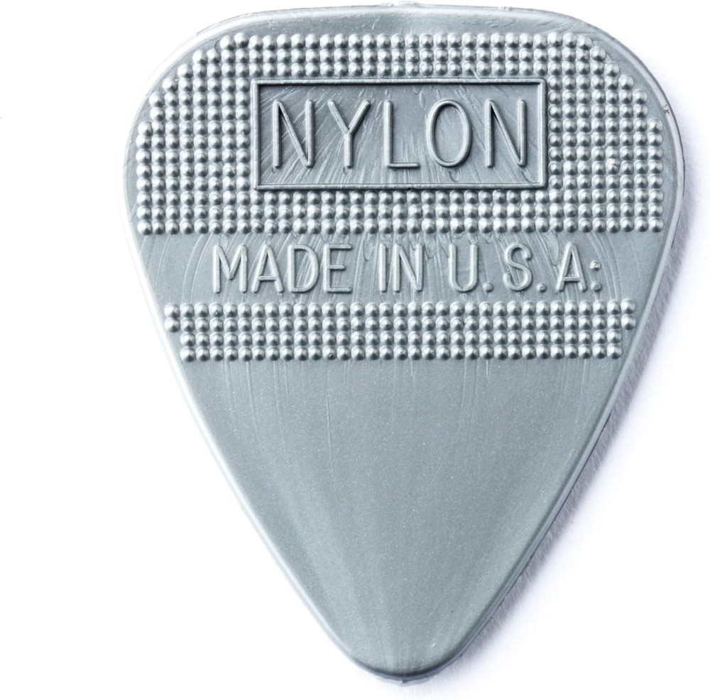 Herco® HE211P Flex 75 Nylon Flat Picks, Silver, Heavy, 75 Silver