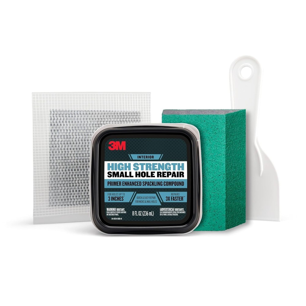 3M High Strength Small Hole Repair Kit Spackling Compound Wall Patch Tool