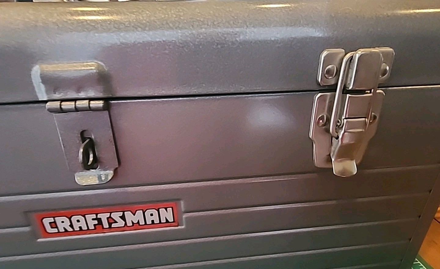 Vintage 1970's Craftsman Toolbox w/ Red Tray - gwVF