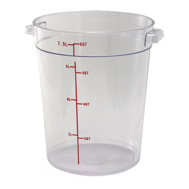 Winco PCRC-22 Round 22 Quart Storage Container