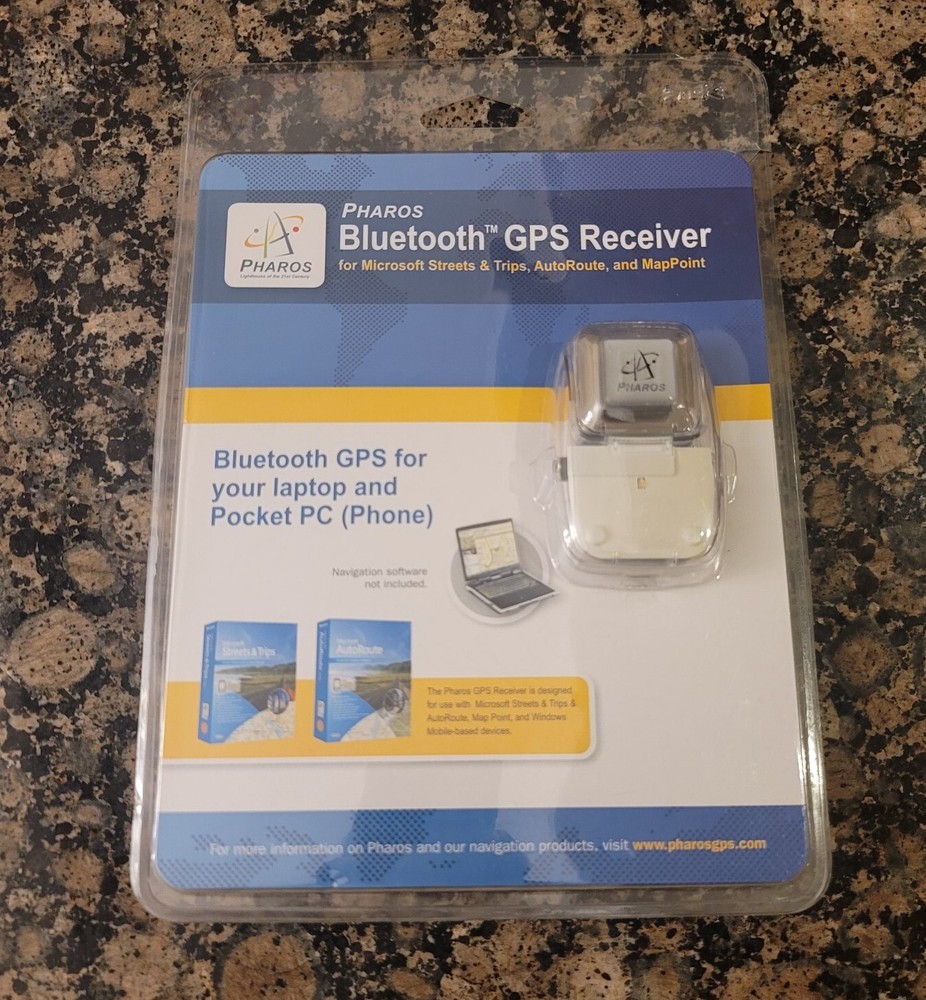 Pharos Bluetooth GPS Receiver Microsoft Live Search Streets Trips Mobile device