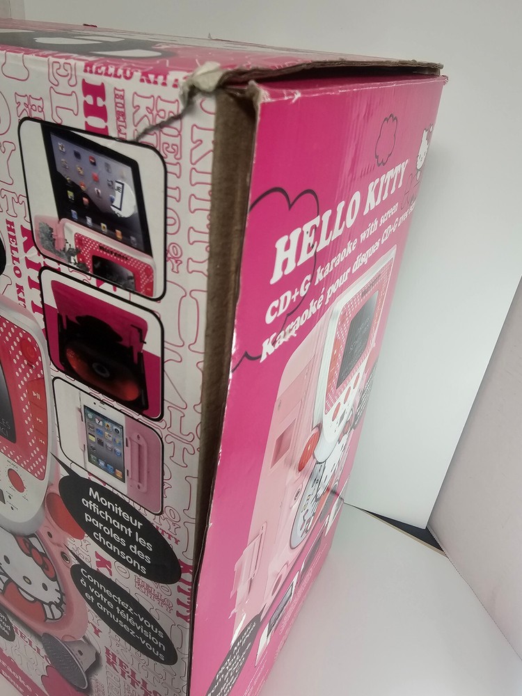 Hello Kitty CD+G Karaoke machine Microphone w Screen IPad & IPhone Connection