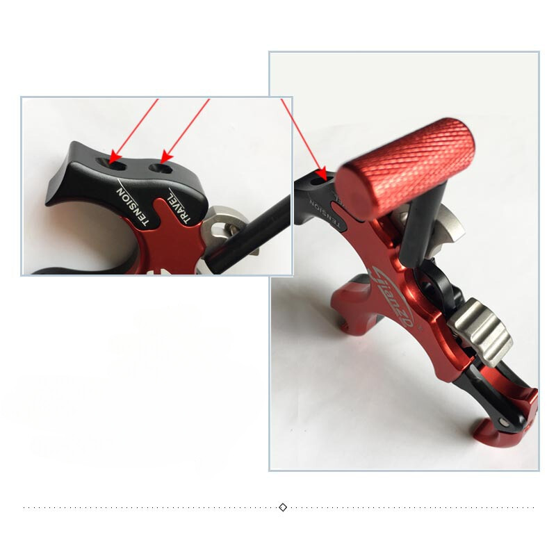 10-100LB 4 Finger Grip Thumb Trigger Archery Hunt Compound Bow Release Aid