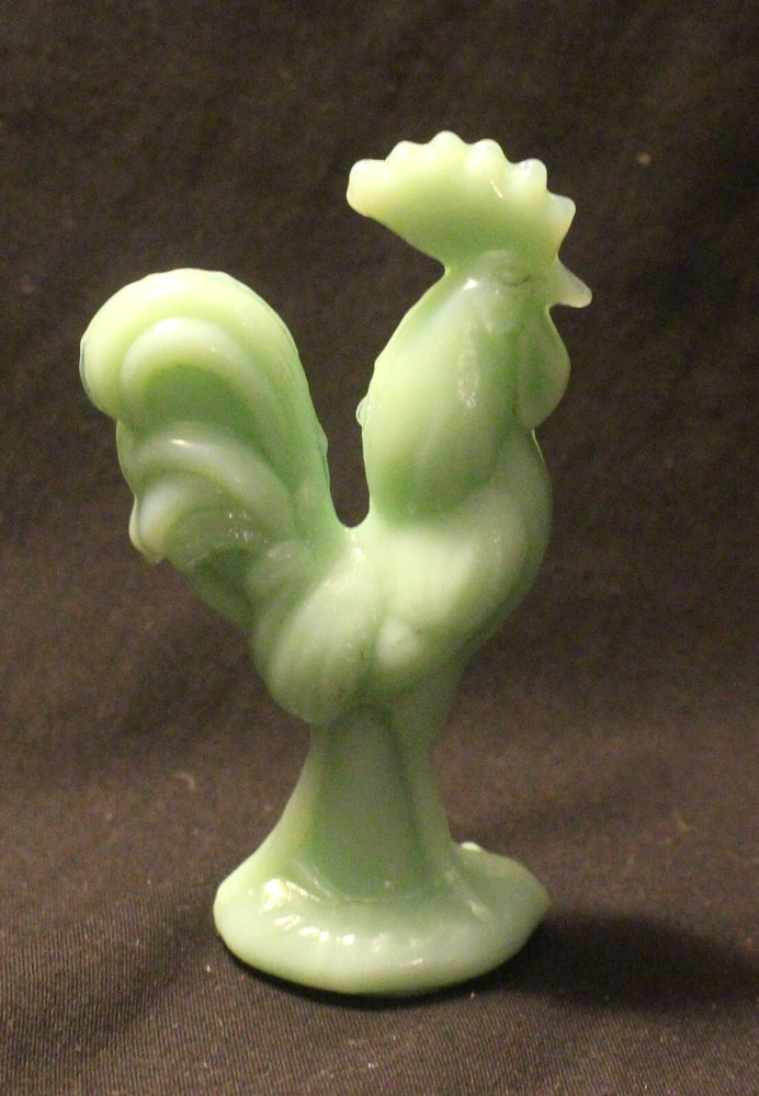JADEITE ROOSTER FIGURINE