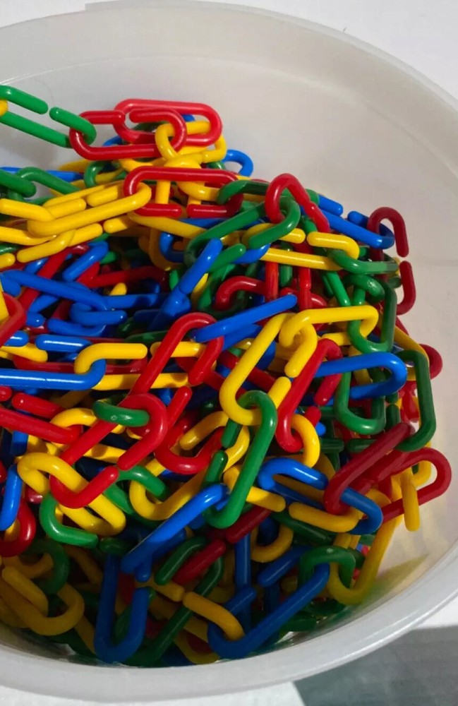 Creative Publications Learning Plastic Links Play Chains Kids Play Learning Vtg