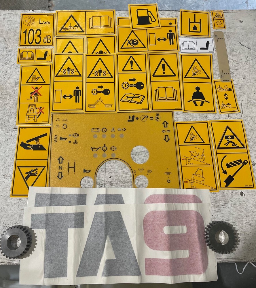 Terex Benford TA9 Dumper Full Decal Set