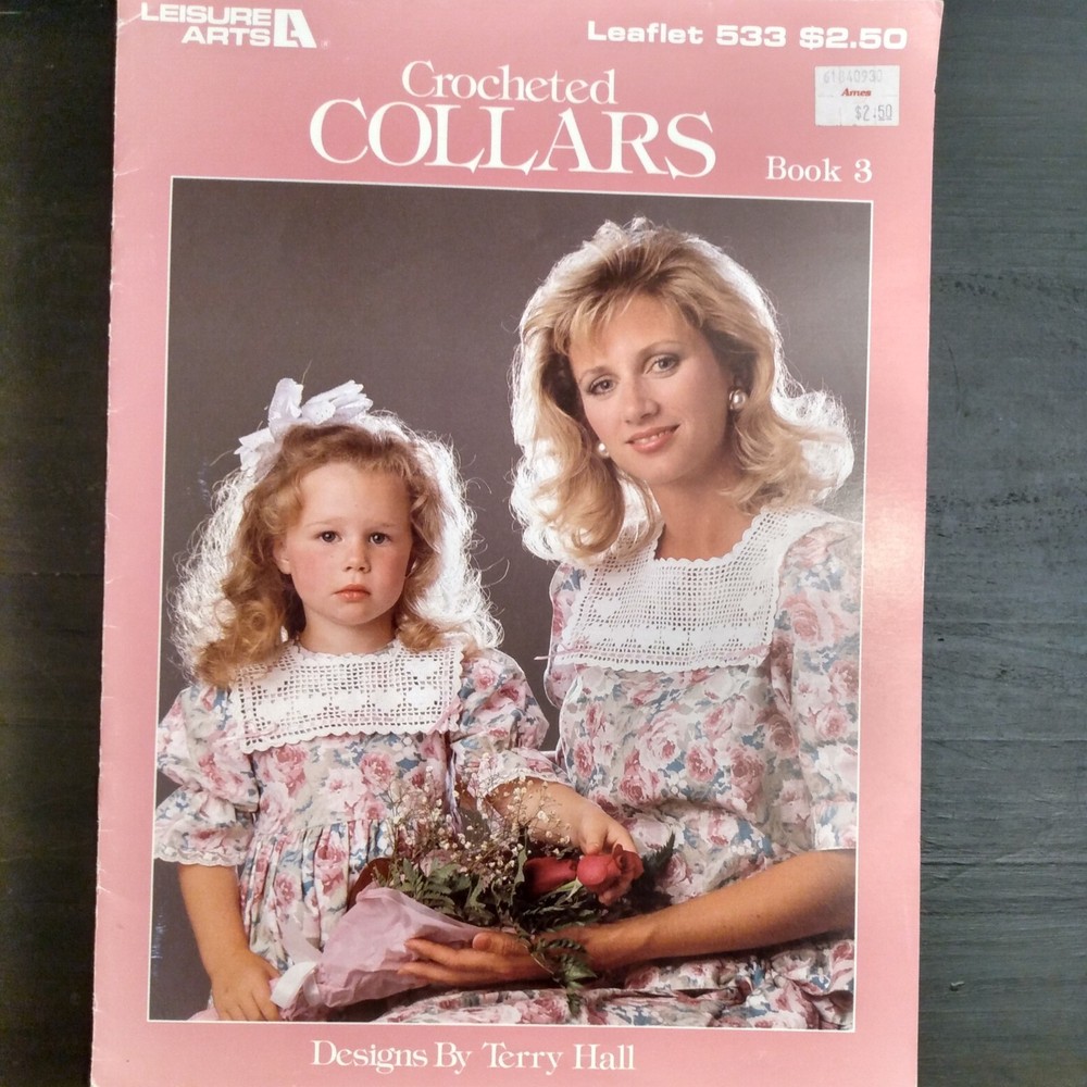 Three Crochet Leaflets/Booklets Of Thread Crochet Patterns For Collars