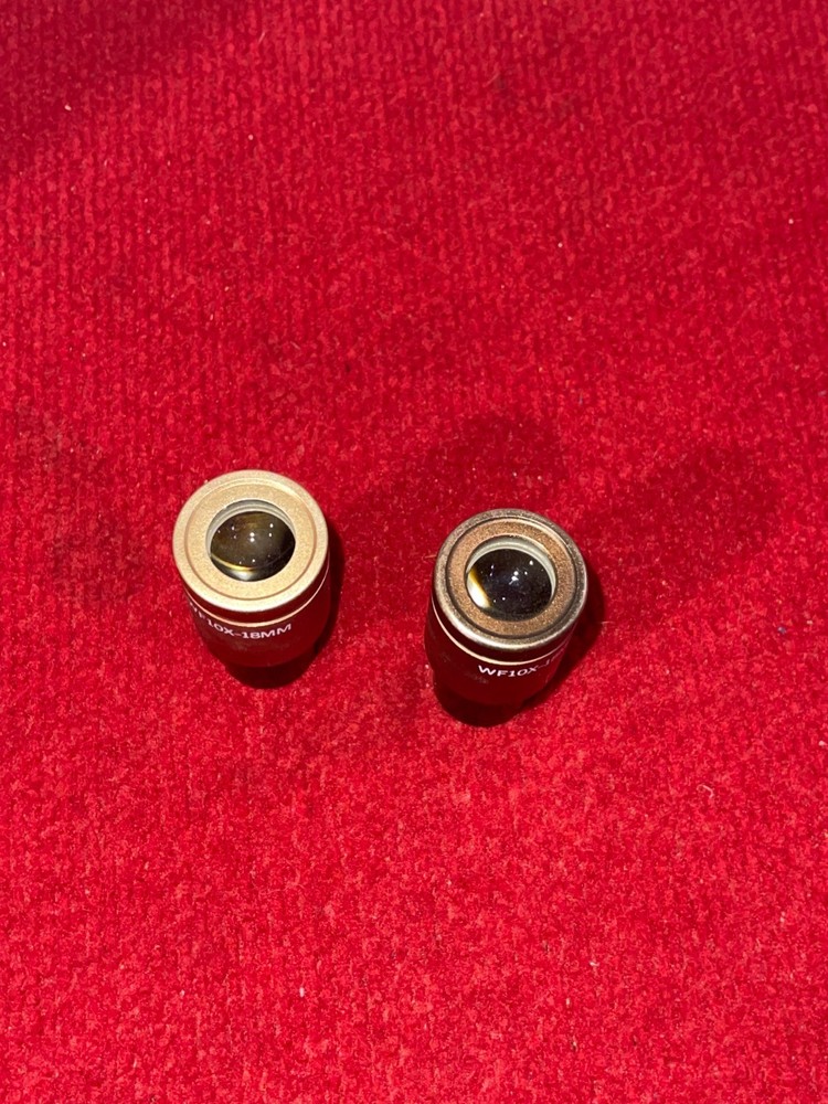 One Pair Microscope Eyepieces WF10X -18MM