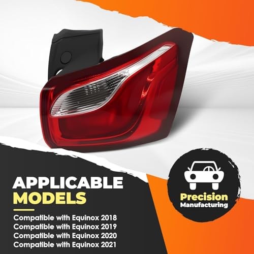 Passenger Side Tail Light Assembly Compatible with 2018-2021 Equinox Right