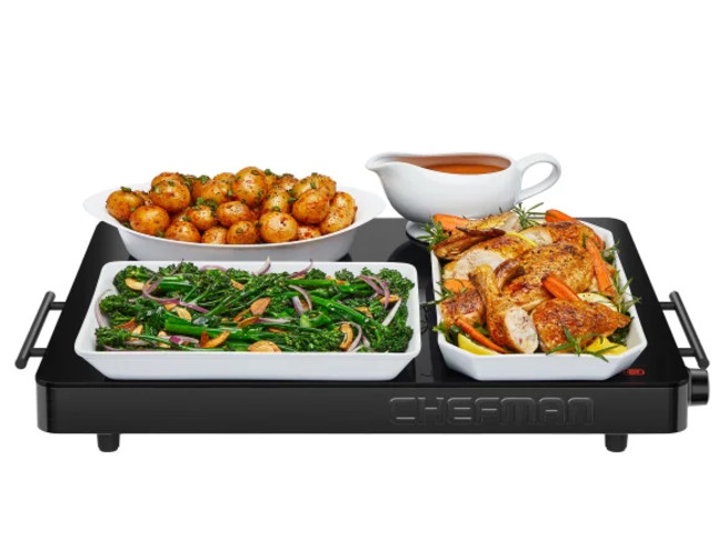 Chefman Electric Warming Tray with Adjustable Temperature Control