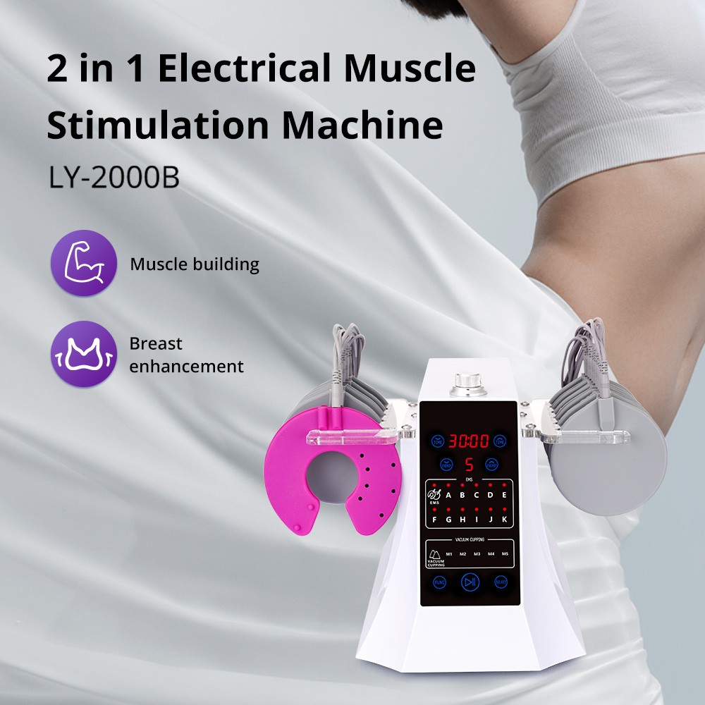 Microcurrent Face Body Shaper Tighten Slim Electrode Breast Stimulation Machine