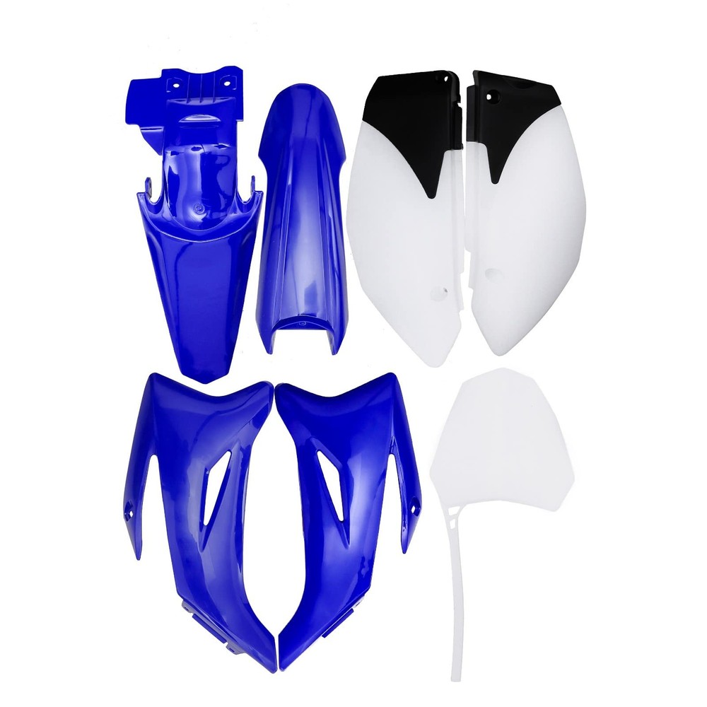 Replacement Plastic Bodywork Fairing Kit with Fuel Tank for Pit Bikes Blue