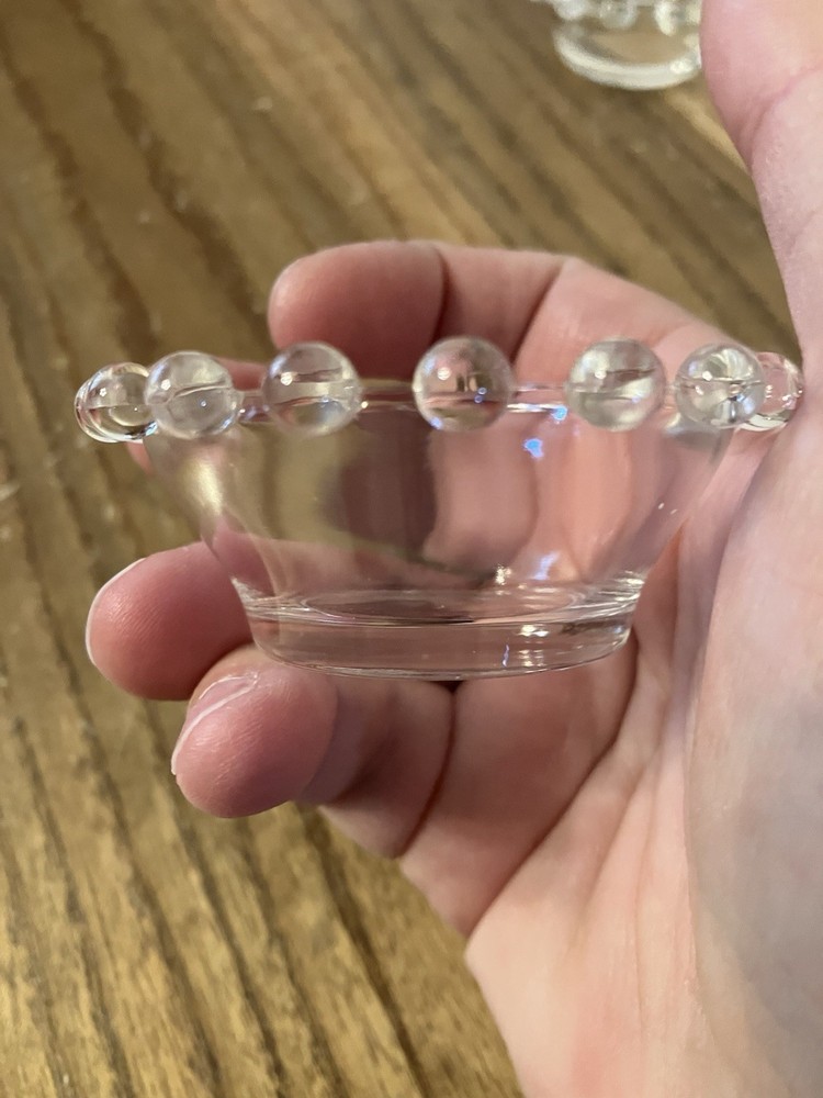 2 Candlewick Glass Salt Cellars