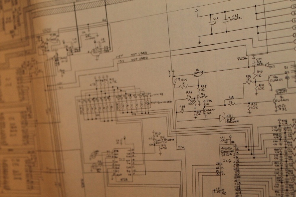Vintage Pinball Schematic Williams Topaz