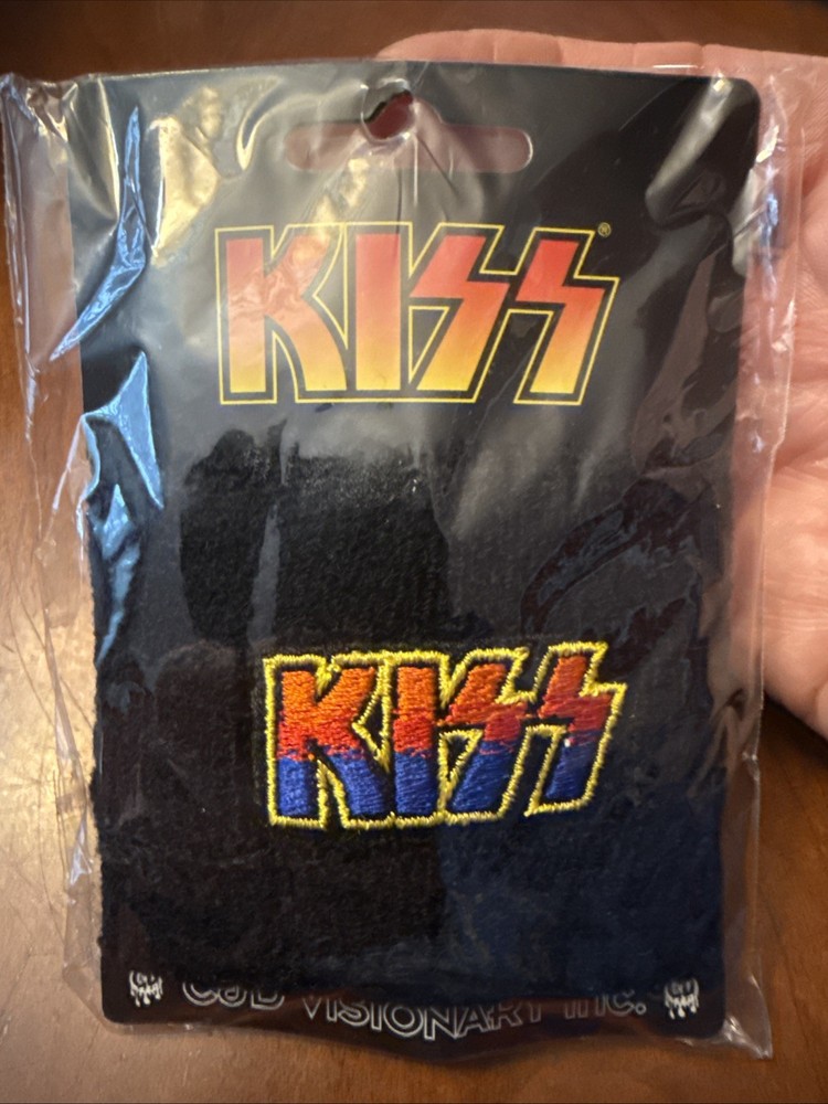 KISS Logo Sweatband/Wristband C&D Visionary Inc Sealed And Unused