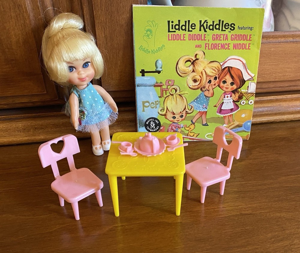 Mattel Liddle Kiddles Greta Griddle Kiddle Doll Set 1960’s