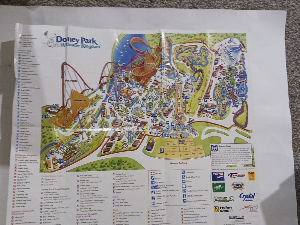 Dorney Park & Wildwater Kingdom Fun Guide 2000