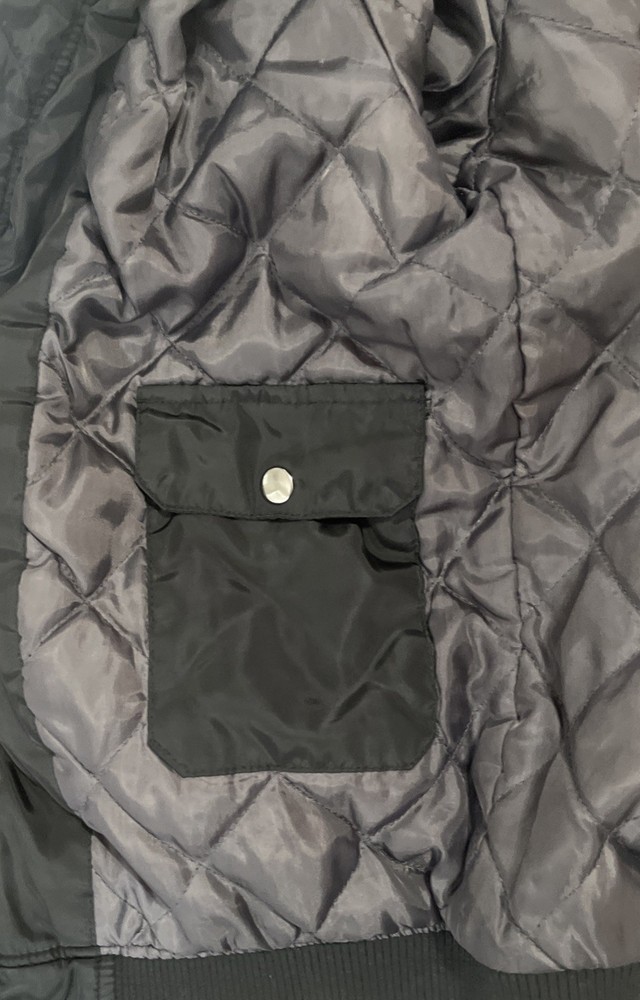 Fossa Apparel Snap-on Bomber Jacket Size Small
