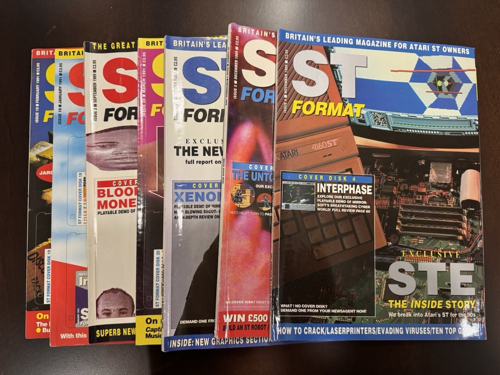 ATARI - ST Format Computer Magazine - UK - (9) Issues - 1989 & 1991