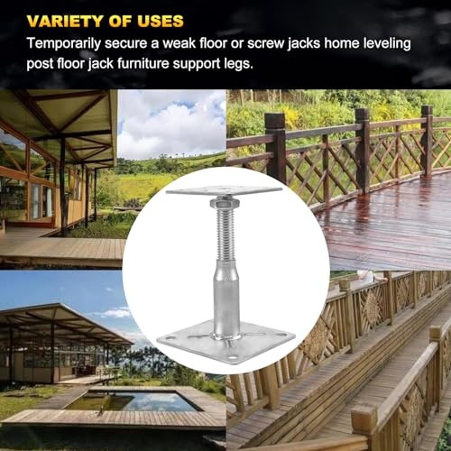 4 Pack Adjustable Floor Support Jacks,RV Steps Stabilizer, Ideal for Floor
