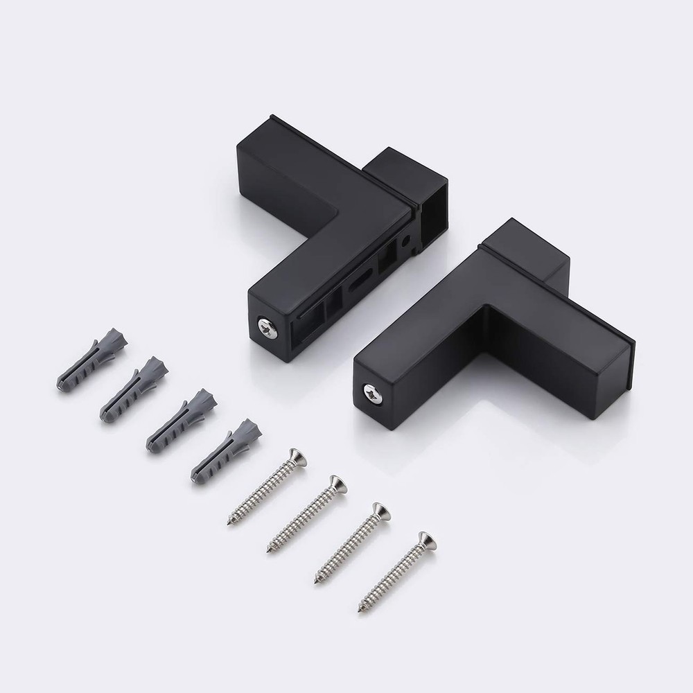 Glass Shelf Brackets Solid Metal Adjustable Floating 2 Pcs or One Pair Wall