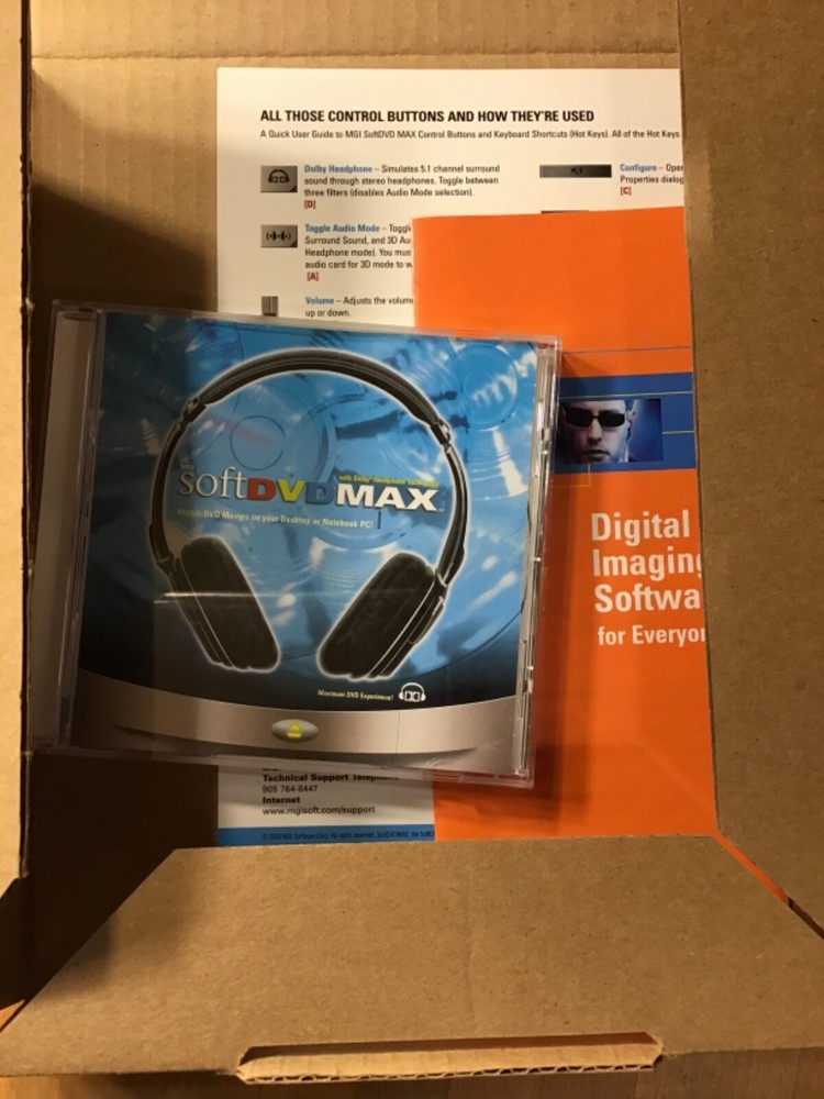 MGI Soft DVDMAX Version 4.0, Web & PC, CD-ROM Watch DVD's On Desktop Software