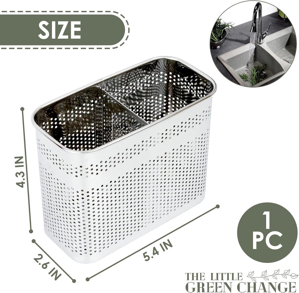Silverware Drying Basket Kitchen Sink Utensil Holder Replacement Thin Dish Rack