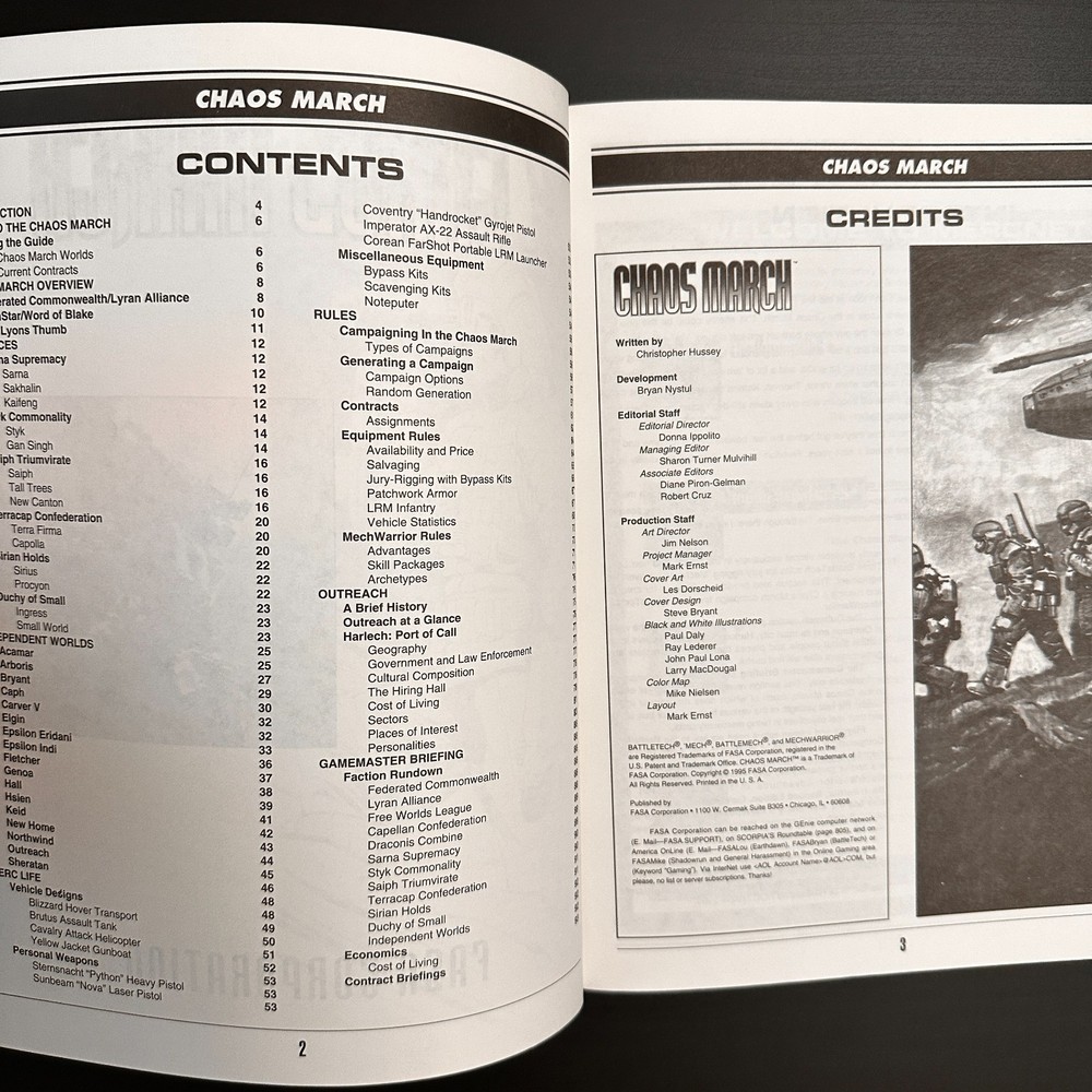 BattleTech 1688 Chaos March Sourcebook FASA 1999 OOP Inner Sphere Lore