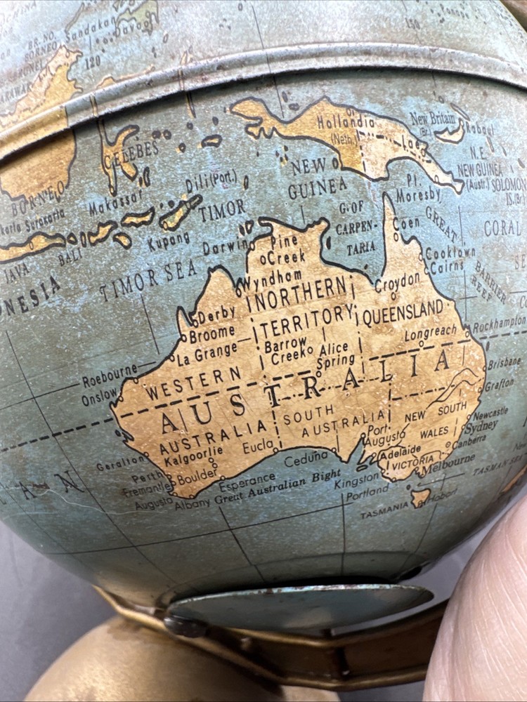 Vintage Replogle Small Earth Globe Bank 📦
