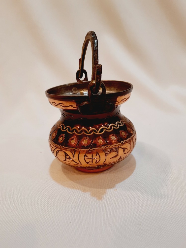 Metal Work Kettle With Handle Middle Eastern Style