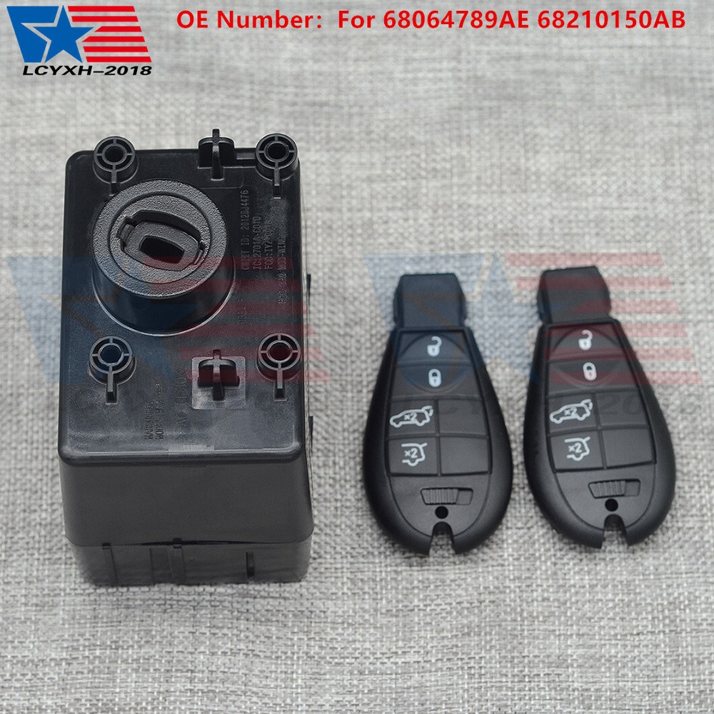 Ignition Switch Node Module &Key For Chrysler Dodge Jeep 68210150AB CBTTP577AB