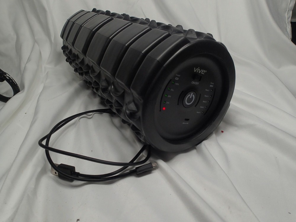 Vibrating Foam Roller High Density Five Speed Massager Exercise Trigger Point