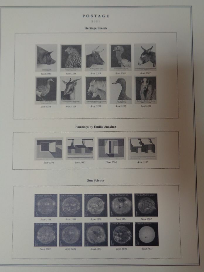 SCOTT National 2021 US Stamp album supplement # 89 NEW 100S021