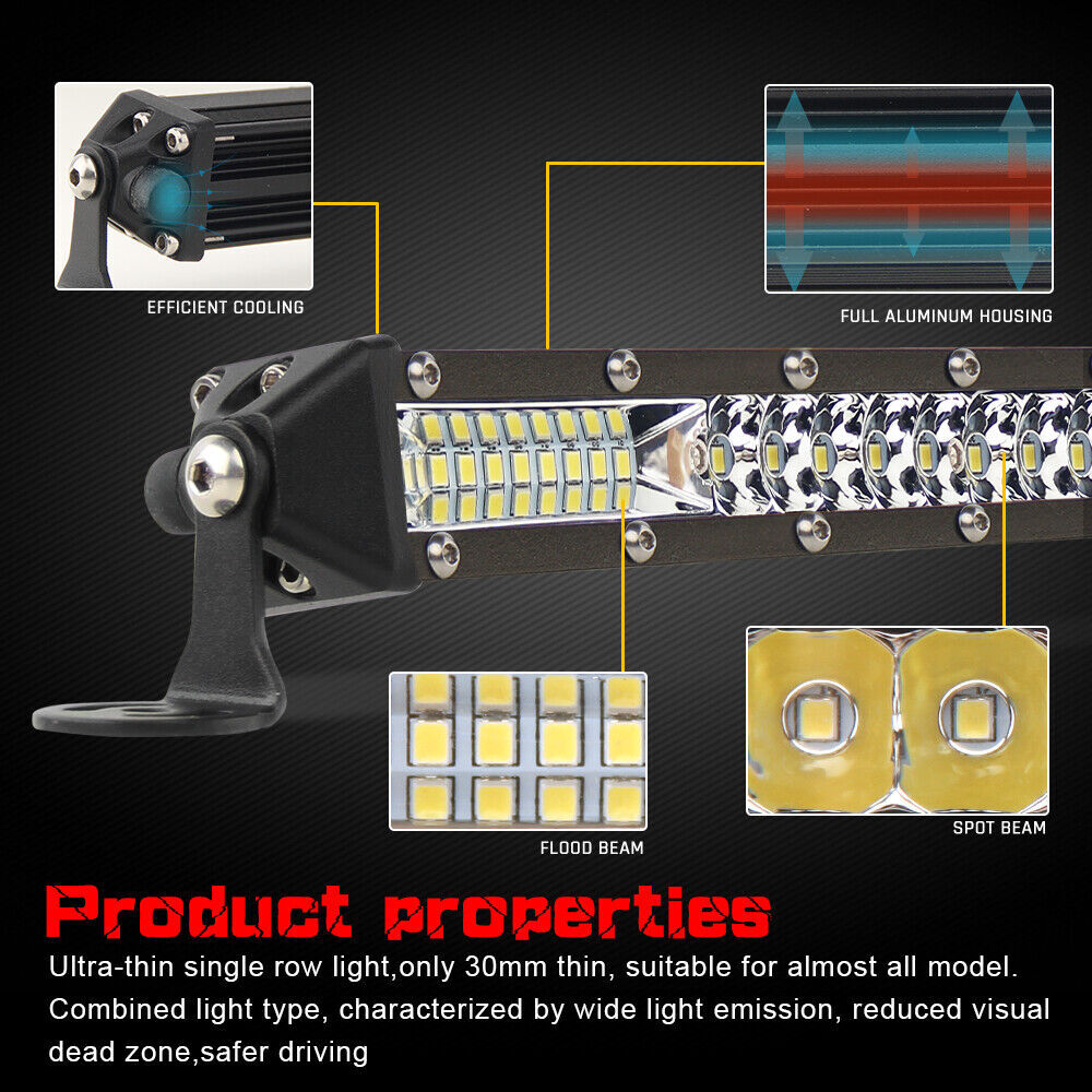 For Kawasaki mule 600 UTV Upper Roof 50" LED Light Bar & 4" Cube Pods + Wire Kit