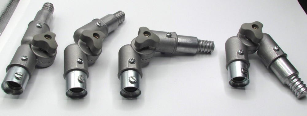 Extension Pole Angle Adapter - Fits all standard threaded poles. All metal. E