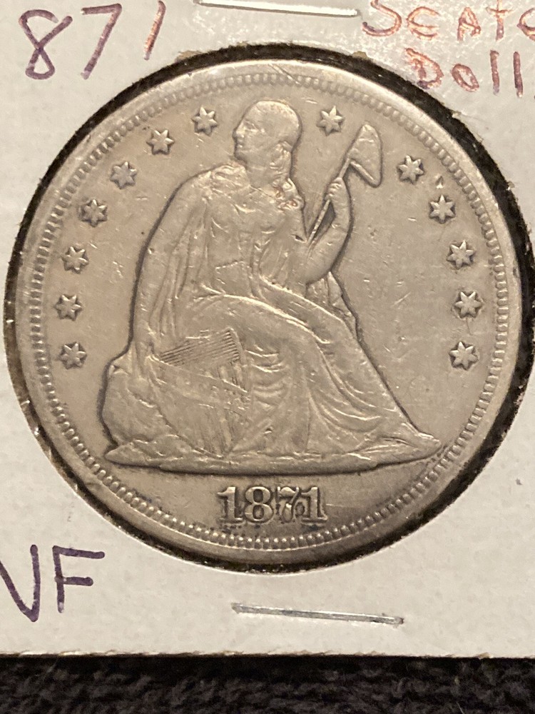 1871 seated liberty dollar