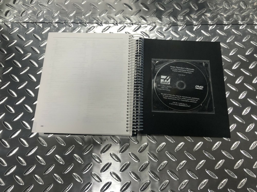 Haas Vertical & Horizontal Mill Operator's Manual-Haas Part # 96-8200